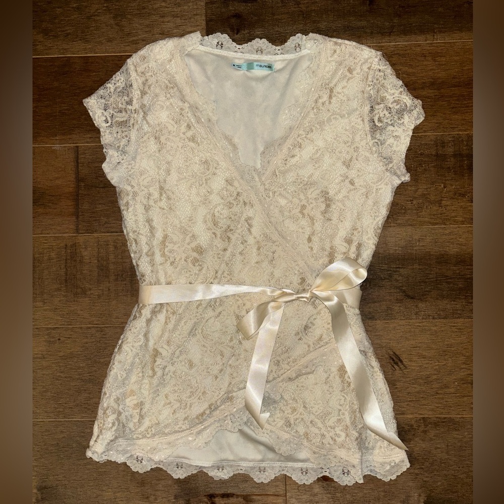 Maurices Cream Lace Top